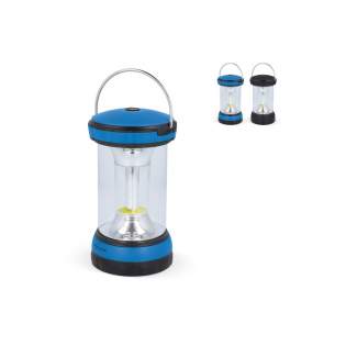 Robust and compact table lamp. Provides good light through high power LEDs. Camping light ideal to use when fishing, trekking, walking, on a boat or during other outdoor activities. Good to use as emergency lighting during power outages.