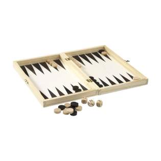 WoW! Jeu de backgammon. Comprend des pièces en bois et 2 dés en bois. La boîte, avec l'image du plateau de jeu à l'intérieur, est fabriquée en bois de pin FSC 100% certifié. Règles du jeu incluses. WoW! Jeu de backgammon. Comprend des pièces en bois et 2 dés en bois. La boîte, avec l'image du plateau de jeu à l'intérieur, est fabriquée en bois de pin FSC 100% certifié. Règles du jeu incluses.