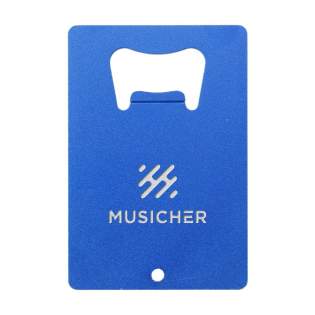 WoW! Décapsuleur en aluminium 100% recyclé. Ce décapsuleur a la taille d'une carte de crédit et s'attache facilement à un porte-clés. Certifiée-GRS. L'utilisation d'aluminium recyclé permet de réduire le nombre de nouvelles matières premières utilisées pour la fabrication de ce produit. Cela signifie moins de consommation d'énergie et moins d'utilisation d'eau. WoW! Décapsuleur en aluminium 100% recyclé. Ce décapsuleur a la taille d'une carte de crédit et s'attache facilement à un porte-clés. Certifiée-GRS. L'utilisation d'aluminium recyclé permet de réduire le nombre de nouvelles matières premières utilisées pour la fabrication de ce produit. Cela signifie moins de consommation d'énergie et moins d'utilisation d'eau.