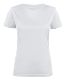 Polyester T-shirt met ronde hals. Het materiaal is spun-dyed wat betekent dat deze t-shirts ingeverfd worden met een zeer milieuvriendelijke verfmethode en als extra voordeel een betere kleurechtheid geeft. Oeko-Tex 100 gecertificeerd.