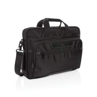 Maak het dagelijkse reizen een beetje eenvoudiger en een stuk stijlvoller met deze laptop tas. De tas is gemaakt van duurzaam 1680D polyester met rijke PU-details en heeft meerdere opbergvakken. Naast het ruime hoofdvak heeft deze tas een gewatteerde 15,6-inch laptopcompartiment en een extra ritsvak om je dagelijkse benodigdheden in op te bergen. Andere kenmerken van deze tas zijn een USB-uitgang, RFID-zakken, penlussen en een afneembaar bagagelabel. Buitenkant: 100% 1680D polyester. Voering: regulier 210D polyester<br /><br />FitsLaptopTabletSizeInches: 15.6 Maak het dagelijkse reizen een beetje eenvoudiger en een stuk stijlvoller met deze laptop tas. De tas is gemaakt van duurzaam 1680D polyester met rijke PU-details en heeft meerdere opbergvakken. Naast het ruime hoofdvak heeft deze tas een gewatteerde 15,6-inch laptopcompartiment en een extra ritsvak om je dagelijkse benodigdheden in op te bergen. Andere kenmerken van deze tas zijn een USB-uitgang, RFID-zakken, penlussen en een afneembaar bagagelabel. Buitenkant: 100% 1680D polyester. Voering: regulier 210D polyester<br /><br />FitsLaptopTabletSizeInches: 15.6