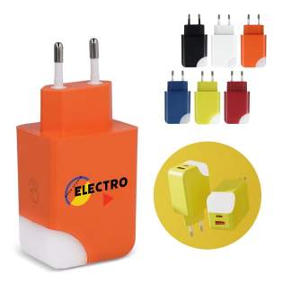 Deze GaN-stroomadapter van 65 W is ontworpen om laptops, tablets en smartphones snel en efficiënt op te laden. Hij beschikt over een USB-A poort met maximaal 18W vermogen en een Type-C poort met maximaal 65W vermogen. Wanneer beide poorten tegelijker... Deze GaN-stroomadapter van 65 W is ontworpen om laptops, tablets en smartphones snel en efficiënt op te laden. Hij beschikt over een USB-A poort met maximaal 18W vermogen en een Type-C poort met maximaal 65W vermogen. Wanneer beide poorten tegelijker...