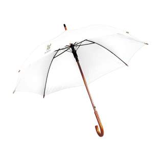 WoW! Parapluie avec suspension télescopique automatique, toile en pongé RPET 190T, cadre en métal, manche et poignée en bois et fermeture Velcro. Certifié RCS. Matière recyclée totale : 15%. WoW! Parapluie avec suspension télescopique automatique, toile en pongé RPET 190T, cadre en métal, manche et poignée en bois et fermeture Velcro. Certifié RCS. Matière recyclée totale : 15%.