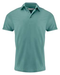 Stretch polo in single jersey met verborgen button-down kraag. De geplooide boord aan de mouwen, zijpanden en schouderstuk zorgen voor een moderne look. Toon op toon knopen met Harvest gravering. Nieuwe, verbeterde pasvorm. Dit artikel wordt geleverd in biobased, composteerbare verpakking. Dit artikel bevat gecertificeerd organisch katoen. Oeko-Tex 100 gecertificeerd.