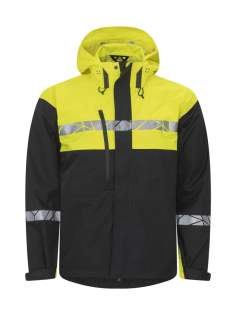 • Shelljas van wind- en waterdicht materiaal, getapete naden <br />• Rits aan de voorkant bedekt met een flap om tocht en waterlekkage te voorkomen, drukknoopsluiting <br />• Afneembare capuchon, verstelbaar op twee manieren met trekkoord aan de voorkant en met vire-systeem aan de achterkant <br />• Zijzakken aan beide zijden, ruime borstzak aan de rechterkant en één binnenzak aan de linkerkant, alle zakken met ritssluiting <br />• Verstelbare mouwuiteinden met klittenband, verstelbare zoom met trekkoord <br />• Waschipzakje in de linker binnennaad<br /><br />Verhoogde zichtbaarheid volgens EN 17353<br />Geleverd in een biobased, composteerbare polybag • Shelljas van wind- en waterdicht materiaal, getapete naden <br />• Rits aan de voorkant bedekt met een flap om tocht en waterlekkage te voorkomen, drukknoopsluiting <br />• Afneembare capuchon, verstelbaar op twee manieren met trekkoord aan de voorkant en met vire-systeem aan de achterkant <br />• Zijzakken aan beide zijden, ruime borstzak aan de rechterkant en één binnenzak aan de linkerkant, alle zakken met ritssluiting <br />• Verstelbare mouwuiteinden met klittenband, verstelbare zoom met trekkoord <br />• Waschipzakje in de linker binnennaad<br /><br />Verhoogde zichtbaarheid volgens EN 17353<br />Geleverd in een biobased, composteerbare polybag