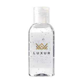 Dieses hygienische Handgel hilft bei der Reinigung und Pflege der Hände ohne Wasser und Seife. Das Gel hat einen angenehmen Geruch und trocknet die Hände aufgrund pflegender Inhaltsstoffe wie Aloe Vera nicht aus. In einem praktischen transparenten Plastikbehälter (PET) mit Flip-Cap. Inhalt: 50 ml. Dieses hygienische Handgel hilft bei der Reinigung und Pflege der Hände ohne Wasser und Seife. Das Gel hat einen angenehmen Geruch und trocknet die Hände aufgrund pflegender Inhaltsstoffe wie Aloe Vera nicht aus. In einem praktischen transparenten Plastikbehälter (PET) mit Flip-Cap. Inhalt: 50 ml.