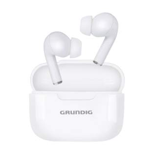 True wireless écouteurs stéréo sans fil (40 mAh par écouteur) avec embouts en silicone de la marque Grundig. Dans un étui de rangement rechargeable. Les écouteurs utilisent la technologie Bluetooth (version 5.3) pour une connexion fluide et sont équipés d'un indicateur de batterie à LED. Les écouteurs peuvent être rechargés dans l'étui de chargement de 230 mAh en 1 heure et demie. Durée d'écoute maximale de 4 heures lorsqu'ils sont complètement chargés. Avec une excellente reproduction sonore, un volume réglable, un appairage automatique pour une connexion automatique et une commande tactile. Écoutez de la musique et répondez aux appels en mode mains libres sans vous déplacer grâce au microphone intégré. Portée jusqu'à 10 mètres. Comprend un câble de chargement USB-A/USB Type-C et un mode d'emploi. Emballage par pièce. True wireless écouteurs stéréo sans fil (40 mAh par écouteur) avec embouts en silicone de la marque Grundig. Dans un étui de rangement rechargeable. Les écouteurs utilisent la technologie Bluetooth (version 5.3) pour une connexion fluide et sont équipés d'un indicateur de batterie à LED. Les écouteurs peuvent être rechargés dans l'étui de chargement de 230 mAh en 1 heure et demie. Durée d'écoute maximale de 4 heures lorsqu'ils sont complètement chargés. Avec une excellente reproduction sonore, un volume réglable, un appairage automatique pour une connexion automatique et une commande tactile. Écoutez de la musique et répondez aux appels en mode mains libres sans vous déplacer grâce au microphone intégré. Portée jusqu'à 10 mètres. Comprend un câble de chargement USB-A/USB Type-C et un mode d'emploi. Emballage par pièce.