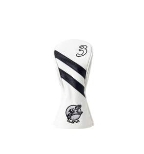 Faux-leather headcover for the fairway with soft lining