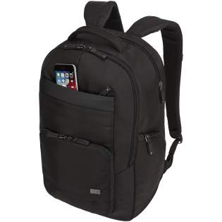 Dispose d’un grand compartiment principal zippé avec un logement matelassé pour ordinateur portable de 15,6" et tablette de 10,1", ainsi que d'une pochette en maille filet zippée pour les câbles et accessoires. Comprend un panneau d’organisation avant pour le stockage de petits appareils électroniques, câbles, accessoires, cartes de visite et clés. Avec poches latérales extensibles pour bouteille d’eau ou batterie externe, bretelles rembourrées, panneau arrière matelassé en maille respirante, une poignée souple et un passant trolley. Garantie Case Logic : 25 ans. Dispose d’un grand compartiment principal zippé avec un logement matelassé pour ordinateur portable de 15,6" et tablette de 10,1", ainsi que d'une pochette en maille filet zippée pour les câbles et accessoires. Comprend un panneau d’organisation avant pour le stockage de petits appareils électroniques, câbles, accessoires, cartes de visite et clés. Avec poches latérales extensibles pour bouteille d’eau ou batterie externe, bretelles rembourrées, panneau arrière matelassé en maille respirante, une poignée souple et un passant trolley. Garantie Case Logic : 25 ans.