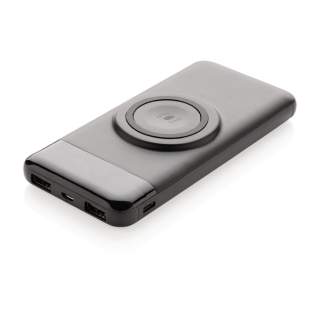 Multifunctionele 10.000 mAh powerbank die je mobiele apparaten draadloos kan opladen en ook je Apple Watch via de 3W draadloze smart watch lader. Plaats eenvoudig je telefoon of smart watch op het draadloze oplaadstation om hem op te laden. Met 2 x USB output om twee apparaten tegelijkertijd op te laden. Het item heeft een lithium A grade-polymeerbatterij van 10.000 mAh om uw apparaat tot 5 keer op te laden. Met weergave van de resterende batterij-indicator. Micro-input5V / 2A, Type-C-input 5V / 2A, USB-output 5V / 1A. Draadloze output telefoon 5W 5V / 1A, draadloze output smart watch 3W (5V / 600 mAh)) Inclusief PVC-vrij TPE materiaal micro oplaadkabel.<br /><br />WirelessCharging: true<br />PowerbankCapacity: 10000 Multifunctionele 10.000 mAh powerbank die je mobiele apparaten draadloos kan opladen en ook je Apple Watch via de 3W draadloze smart watch lader. Plaats eenvoudig je telefoon of smart watch op het draadloze oplaadstation om hem op te laden. Met 2 x USB output om twee apparaten tegelijkertijd op te laden. Het item heeft een lithium A grade-polymeerbatterij van 10.000 mAh om uw apparaat tot 5 keer op te laden. Met weergave van de resterende batterij-indicator. Micro-input5V / 2A, Type-C-input 5V / 2A, USB-output 5V / 1A. Draadloze output telefoon 5W 5V / 1A, draadloze output smart watch 3W (5V / 600 mAh)) Inclusief PVC-vrij TPE materiaal micro oplaadkabel.<br /><br />WirelessCharging: true<br />PowerbankCapacity: 10000