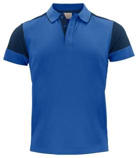 Bicolor polo piqué met drieknoopsluiting en contrasterende tipping aan de kraag. Contrasterend lint in de nek en aan de zijsplitjes. Uitscheurbaar neklabel en afzonderlijk geweven maatlabel. Aan de binnenzijde van de linkerzijnaad werd een zakje voorzien voor het innaaien van een waschip. Damesversie met korter knopenpad zonder knopen. Oeko-Tex* 100 gecertificeerd.