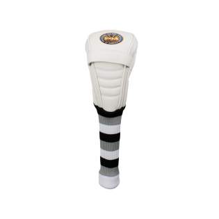 Faux-leather headcover for the fairway with soft lining and projective cover