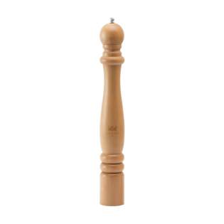 Salt or pepper grinder made of beech wood. This tall model is of excellent quality and ensures perfectly ground salt or pepper. A must-have for every kitchen.