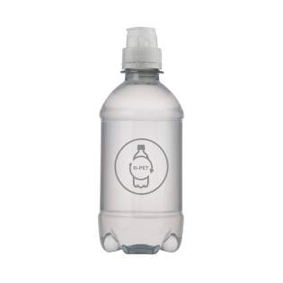 330 ml natürliches Quellwasser in einer transparenten Flasche mit Sportverschluß. Farbe Kappe transparent. 330 ml natürliches Quellwasser in einer transparenten Flasche mit Sportverschluß. Farbe Kappe transparent.