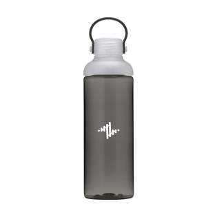 Stylische Wasserflasche aus klarem, hochwertigem Eastman Tritan™; BPA-frei, umweltbewusst, nachhaltig und wiederverwendbar. Die Flasche hat eine großzügige Öffnung und ist daher leicht zu reinigen. Mit PP-Schraubverschluss mit kleiner, verschließbarer Trinköffnung. Mit praktischer Trageschlaufe. Auslaufsicher. Fassungsvermögen: 600 ml.