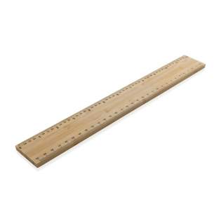 Bamboe liniaal gemaakt van FSC® 100% bamboe. Met een lengte van 30 cm en een extra dikte van 6 mm is deze liniaal de perfecte maat voor een breed scala aan taken. Of je nu stof meet voor een naaiproject, hout markeert voor een houtbewerkingsproject, of een ontwerp maakt voor een huisrenovatie, deze liniaal heeft je gedekt. Een van de opvallende kenmerken van de Timberson liniaal is het dubbelzijdige ontwerp. Met zowel metrische als imperiale metingen aan beide zijden afgedrukt, kun je gemakkelijk werken, ongeacht welk systeem je verkiest. De duidelijke, gemakkelijk te lezen markeringen zorgen ervoor dat je snel en nauwkeurig alles kunt meten wat je nodig hebt. Verpakt in FSC® mix kraft verpakking.<br /><br />TapeLengthMeters: 0.30
