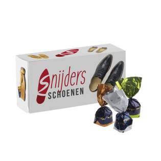 Box 4c-Euroskala bedruckt mit 4 Schokoladen-Praline Box 4c-Euroskala bedruckt mit 4 Schokoladen-Praline