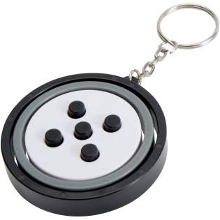 Der Spinx Kreisel-Schlüsselanhänger aus recyceltem Kunststoff ist ein originelles und unterhaltsames Accessoire, das mit seiner ruhigen Drehbewegung stundenlanges Spielvergnügen bietet. Er ist kompakt und leicht mitzunehmen und somit ideal zur Stressbewältigung, zur Förderung der Konzentration oder einfach zur taktilen Stimulation.
