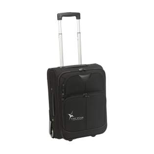 Trolley aus 1000D Polyester mit großem Hauptfach, doppeltem Reißverschluss, verschiedenen Einsteckfächern, 2 Rollen und Teleskopgriff aus Aluminium. Fassungsvermögen ca. 22 Liter. Pro Stück in einer versandfertigen Verpackung. Trolley aus 1000D Polyester mit großem Hauptfach, doppeltem Reißverschluss, verschiedenen Einsteckfächern, 2 Rollen und Teleskopgriff aus Aluminium. Fassungsvermögen ca. 22 Liter. Pro Stück in einer versandfertigen Verpackung.