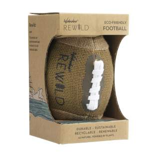 American football (Ø 15 cm)  from the first world’s first line of sustainable beach and outdoor sporting goods made from plants! A combination of jute, natural rubber and wood.
Waboba uses materials that are good for the environment and donates a portion of its profits to organizations committed to protecting and preserving the environment. Each item is supplied in an individual brown cardboard box.