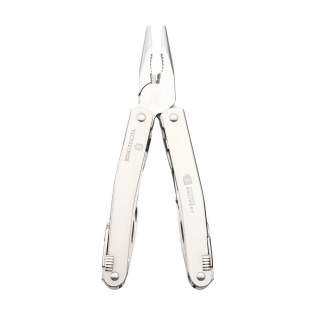 Outil multifonction Victorinox avec outils en acier 100 % recyclé. 11 pièces et 24 fonctions : pince à bec effilé, coupe-fil pour fils fins et souples jusqu'à 40 HRc, coupe-fil pour fils durs, grand couteau, ouvre-boîte avec tournevis de 3 mm, décapsuleur avec tournevis de 6 mm, ouvre-caisse, cintreuse de fils avec tournevis de 2 mm, poinçon avec poinçon et œillet, crochet de remorquage (par exemple pour desserrer les cordes de tente), ciseaux, scie à bois, scie à métaux, lime à métaux, tournevis cruciforme (Philips 1/2), pince coupante longitudinale pour gaine de câble, pince coupante transversale pour gaine de câble, pince à dénuder et grattoir, œillet pour cordon, embout pour tire-bouchon et clip de transport. Livré avec un étui en cuir robuste pour transporter facilement l'outil multifonction à la ceinture. Comprend un mode d'emploi et une garantie à vie contre les défauts de matériaux et de fabrication. Victorinox est le symbole mondial de qualité, fiabilité, fonctionnalité et perfection. Attention, la législation en vigueur s'applique concernant la possession et / ou le transport de couteaux ou d'outils multifonctions en public. Emballage par pièce. Outil multifonction Victorinox avec outils en acier 100 % recyclé. 11 pièces et 24 fonctions : pince à bec effilé, coupe-fil pour fils fins et souples jusqu'à 40 HRc, coupe-fil pour fils durs, grand couteau, ouvre-boîte avec tournevis de 3 mm, décapsuleur avec tournevis de 6 mm, ouvre-caisse, cintreuse de fils avec tournevis de 2 mm, poinçon avec poinçon et œillet, crochet de remorquage (par exemple pour desserrer les cordes de tente), ciseaux, scie à bois, scie à métaux, lime à métaux, tournevis cruciforme (Philips 1/2), pince coupante longitudinale pour gaine de câble, pince coupante transversale pour gaine de câble, pince à dénuder et grattoir, œillet pour cordon, embout pour tire-bouchon et clip de transport. Livré avec un étui en cuir robuste pour transporter facilement l'outil multifonction à la ceinture. Comprend un mode d'emploi et une garantie à vie contre les défauts de matériaux et de fabrication. Victorinox est le symbole mondial de qualité, fiabilité, fonctionnalité et perfection. Attention, la législation en vigueur s'applique concernant la possession et / ou le transport de couteaux ou d'outils multifonctions en public. Emballage par pièce.