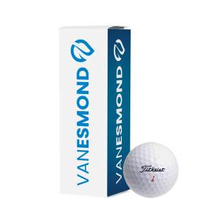 Additional price for box for 3 golf balls, full colour printed