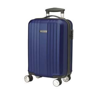 Trendiger, leichter Trolley aus 100% ABS in Metalloptik. Mit geräumigem Hauptfach, 4 Doppelrädern, erweitertem Metallgriff und Schloss. Capacity approx. 35 litres. Trendiger, leichter Trolley aus 100% ABS in Metalloptik. Mit geräumigem Hauptfach, 4 Doppelrädern, erweitertem Metallgriff und Schloss. Capacity approx. 35 litres.