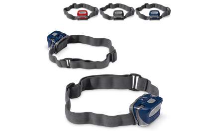 The headlamp with ten LED lights provides sufficient bright light. The head band size and the lamp angle is adjustable. Batteries included. Comes packaged in a gift box.