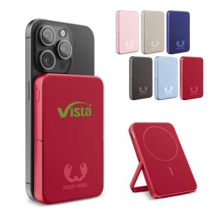 An ultra-thin Magnetic Wireless Powerbank of 5000 mAh. This is the ideal solution for wireless charging when you are on the go. Thanks to the strong magnets, it stays firmly attached to your phone or case with magnet function (iPhone 12 and later). T... An ultra-thin Magnetic Wireless Powerbank of 5000 mAh. This is the ideal solution for wireless charging when you are on the go. Thanks to the strong magnets, it stays firmly attached to your phone or case with magnet function (iPhone 12 and later). T...