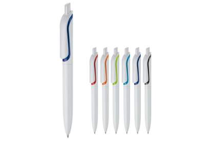 Protectie pen gemaakt van ABS met een stevige clip. Gecertificeerd volgens de ISO 22196 normering inzake antibacteriële activiteit. Met blauwschrijvende vulling.