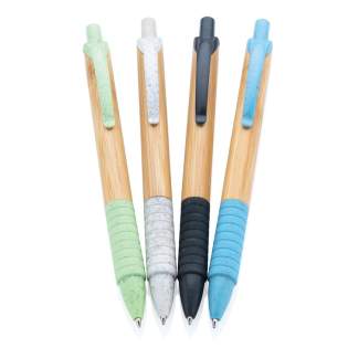 Deze unieke pen combineert twee duurzame materialen wat resulteert in een prachtig ontwerp. De pen is gemaakt met bamboe en tarwestro details. Met Dokumental-inktvulling en t/c-bal voor ultravloeiend schrijfplezier. De gemiddelde schrijflengte is 120... Deze unieke pen combineert twee duurzame materialen wat resulteert in een prachtig ontwerp. De pen is gemaakt met bamboe en tarwestro details. Met Dokumental-inktvulling en t/c-bal voor ultravloeiend schrijfplezier. De gemiddelde schrijflengte is 120...