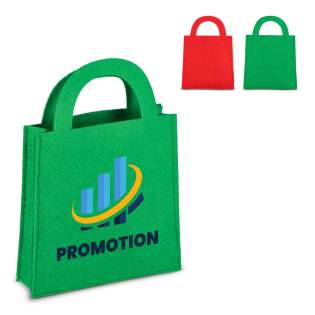 Present holiday gifts in this small yet sturdy felt gift bag. An ideal packaging choice for festive surprises. Present holiday gifts in this small yet sturdy felt gift bag. An ideal packaging choice for festive surprises.