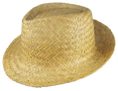 Take on the role of the godfather with this jute version of the Maffia Hat. Also fun for theme parties. Add a colored band around the base of the hat for an even more playful effect, or add a nice message or your (company) logo. Made of straw