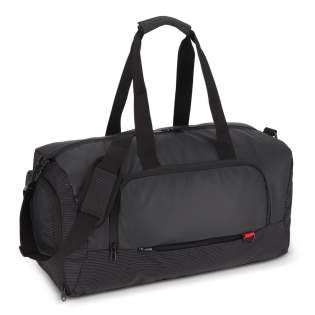 Made from jacquard and PU-coated 600D, this weekend bag features a side shoe pocket, a spacious front pocket, and a concealed front pocket. It includes adjustable, removable shoulder straps, grab handles, 210D lining, and two inside accessory pockets. Made from jacquard and PU-coated 600D, this weekend bag features a side shoe pocket, a spacious front pocket, and a concealed front pocket. It includes adjustable, removable shoulder straps, grab handles, 210D lining, and two inside accessory pockets.
