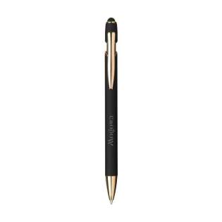 WoW! Blauwschrijvende balpen met houder van 100% RCS-gecertificeerd gerecycled aluminium en koperen legering. De roségouden accenten geven de pen een chique uitstraling. De houder is voorzien van een rubberized soft touch finish en een rubberen top/pointer voor het bedienen van touchscreens. Met metalen clip. RCS-gecertificeerd. Totaal gerecycled materiaal: 95%. Door het gebruik van gerecycled aluminium worden er minder nieuwe grondstoffen gebruikt tijdens de productie van dit product. Dit betekent minder energieverbruik en minder gebruik van water. WoW! Blauwschrijvende balpen met houder van 100% RCS-gecertificeerd gerecycled aluminium en koperen legering. De roségouden accenten geven de pen een chique uitstraling. De houder is voorzien van een rubberized soft touch finish en een rubberen top/pointer voor het bedienen van touchscreens. Met metalen clip. RCS-gecertificeerd. Totaal gerecycled materiaal: 95%. Door het gebruik van gerecycled aluminium worden er minder nieuwe grondstoffen gebruikt tijdens de productie van dit product. Dit betekent minder energieverbruik en minder gebruik van water.