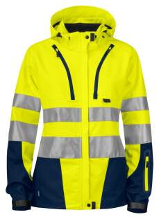 • wind, waterafstotende en ademende softshell<br />• aanpasbare en afneembare capuchon<br />• fleecegevoerde kraag<br />• twee schuinlopende, verticale borstzakken, de linker met telefoonzakje binnenin<br />• ritssluiting aan de voorzijde die bedekt is met een flap• Deze stormflap kan afgesloten worden met drukknopen <br />• twee zijzakken<br />• één mouwzakje op linkermouw<br />• lus voor badgehouder<br />• ventilatieopeningen in mesh onder de oksels met ritssluiting<br />• aanpasbare taille<br />• aanpasbare manchetten<br />• verlengd rugpand <br />• reflecterende biezen op mouwen en rug • wind, waterafstotende en ademende softshell<br />• aanpasbare en afneembare capuchon<br />• fleecegevoerde kraag<br />• twee schuinlopende, verticale borstzakken, de linker met telefoonzakje binnenin<br />• ritssluiting aan de voorzijde die bedekt is met een flap• Deze stormflap kan afgesloten worden met drukknopen <br />• twee zijzakken<br />• één mouwzakje op linkermouw<br />• lus voor badgehouder<br />• ventilatieopeningen in mesh onder de oksels met ritssluiting<br />• aanpasbare taille<br />• aanpasbare manchetten<br />• verlengd rugpand <br />• reflecterende biezen op mouwen en rug