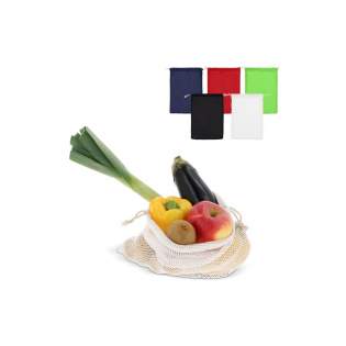 Reduceer het aantal plastic zakjes in de supermarkt door je eigen groente & fruit zakje te gebruiken. Dit katoenen tasje met net is uitermate geschikt voor groene en fruit. Gebruik het iedere keer weer en was het op lage temperaturen (krimp is mogelijk).