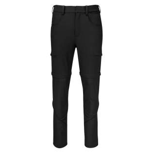 Werkbroek met een moderne, sportieve uitstraling. Draag Ultra ook als short door de afritsbare broekspijpen. De stretchstof en elastische tailleband garanderen een comfortabele pasvorm. De broek heeft twee jeanszakken. De linker jeanszak is voorzien van een extra stiksel voor uw telefoon. Twee zakken met ritsen op de dijbenen en één achterzak. De drukknoop en ritsen zijn verbogen. Bovendien heeft de broek een reflecterende piping, een hanglus aan de tailleband en een verstelbare zoom van 5 cm. Aan de binnenzijde van de linkerzijnaad werd een zakje voorzien voor het innaaien van een waschip. Dit artikel wordt geleverd in biobased, composteerbare verpakking. Dit artikel bevat gecertificeerde gerecyclede materialen.  Oeko-Tex 100 gecertificeerd.