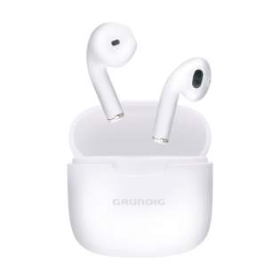True wireless In-Ear écouteurs stéréo sans fil de la marque Grundig. Dans un étui de rangement rechargeable. Les écouteurs utilisent la technologie Bluetooth (version 5.3) pour une connexion fluide et sont équipés d'un indicateur de batterie à LED. Les écouteurs peuvent être rechargés dans l'étui de chargement de 200 mAh en 1 heure et demie. Durée d'écoute maximale de 3 heures lorsqu'ils sont complètement chargés. Avec une excellente reproduction sonore, un volume réglable, un appairage automatique pour une connexion automatique et une commande tactile. Écoutez de la musique et répondez aux appels en mode mains libres sans vous déplacer grâce au microphone intégré. Portée jusqu'à 10 mètres. Comprend un câble de chargement USB-A/USB Type-C et un mode d'emploi. Emballage par pièce. True wireless In-Ear écouteurs stéréo sans fil de la marque Grundig. Dans un étui de rangement rechargeable. Les écouteurs utilisent la technologie Bluetooth (version 5.3) pour une connexion fluide et sont équipés d'un indicateur de batterie à LED. Les écouteurs peuvent être rechargés dans l'étui de chargement de 200 mAh en 1 heure et demie. Durée d'écoute maximale de 3 heures lorsqu'ils sont complètement chargés. Avec une excellente reproduction sonore, un volume réglable, un appairage automatique pour une connexion automatique et une commande tactile. Écoutez de la musique et répondez aux appels en mode mains libres sans vous déplacer grâce au microphone intégré. Portée jusqu'à 10 mètres. Comprend un câble de chargement USB-A/USB Type-C et un mode d'emploi. Emballage par pièce.