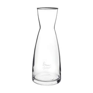 Elegant, glass carafe for serving water, juice or alcoholic drinks. With a large opening for adding ice cubes and easy to clean. Capacity 1,000 ml.