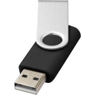 With the Rotate-basic 2GB flash drive it's easy and secure to share, move, and back up your files. The plastic flash drive features a 360-degree rotating and lightweight aluminium body that facilitates opening and closing and protects the drive when not in use. Plug and play technology - compatible with Windows and MacOS operating systems. USB 2.0 with a write speed of 2.92 MB/s and a read speed of 9.76 MB/s. The USB stick is available in different colours and offers various possibilities for printing any logo. With the Rotate-basic 2GB flash drive it's easy and secure to share, move, and back up your files. The plastic flash drive features a 360-degree rotating and lightweight aluminium body that facilitates opening and closing and protects the drive when not in use. Plug and play technology - compatible with Windows and MacOS operating systems. USB 2.0 with a write speed of 2.92 MB/s and a read speed of 9.76 MB/s. The USB stick is available in different colours and offers various possibilities for printing any logo.