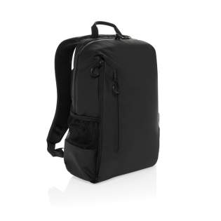Le sac à dos pour ordinateur portable 15,6 pouces en rPET Aware™ Lima offre un mélange parfait de style et de protection. Le compartiment principal comporte une section dédiée aux ordinateurs portables de 15,6 pouces, avec un logo exclusif dans le coin supérieur gauche et une bande velcro pour plus de sécurité. À l'intérieur, vous trouverez deux poches protégées par un système anti-RFID et deux porte-stylos pour une meilleure organisation. Le sac est également doté de deux poches frontales à fermeture éclair, de quatre tirettes de fermeture éclair avec des accents noirs et de deux poches latérales composées à 50% de maille et 50% de polyester. Les bretelles réglables garantissent le confort, tandis que les fermetures éclair étanches à l'avant et à l'arrière protègent vos effets personnels des intempéries. Fabriqué à partir de polyester recyclé intégrant le traceur AWARE™. 2 % des recettes de chaque produit vendu avec AWARE™ seront reversés à Water.org. Sans PVC.<br /><br />PVC free: true Le sac à dos pour ordinateur portable 15,6 pouces en rPET Aware™ Lima offre un mélange parfait de style et de protection. Le compartiment principal comporte une section dédiée aux ordinateurs portables de 15,6 pouces, avec un logo exclusif dans le coin supérieur gauche et une bande velcro pour plus de sécurité. À l'intérieur, vous trouverez deux poches protégées par un système anti-RFID et deux porte-stylos pour une meilleure organisation. Le sac est également doté de deux poches frontales à fermeture éclair, de quatre tirettes de fermeture éclair avec des accents noirs et de deux poches latérales composées à 50% de maille et 50% de polyester. Les bretelles réglables garantissent le confort, tandis que les fermetures éclair étanches à l'avant et à l'arrière protègent vos effets personnels des intempéries. Fabriqué à partir de polyester recyclé intégrant le traceur AWARE™. 2 % des recettes de chaque produit vendu avec AWARE™ seront reversés à Water.org. Sans PVC.<br /><br />PVC free: true