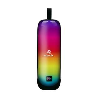 Portable, wireless 10W Bluetooth (5.3) speaker with RGB 24-LED light. This compact but powerful party box has dual 5W speakers. It is designed to be taken anywhere and provides impressive sound, adds extra dimension to your party and creates an unforgettable atmosphere. The speaker is equipped with RGB LED lighting that lights up in 8 different colours and reacts to the music. In addition to Bluetooth, this music box is also compatible with AUX, USB-C and TF cards. This allows you to play music from different sources, so you can always listen to your favourite songs. Compatible with both Android and iOS devices and easy to operate. Charging time 5 hours. At 70% volume and without using the RGB light, the party box has a battery life of 2.5 hours. With the light on, the speaker lasts 2 hours. Input: 5V/1A. Charging port: USB-C. Wireless range up to 10 metres. Includes carrying loop, built-in Li-Ion battery 2x 1200mAh, USB-USB-C charging cable and user manual. Packed individually.