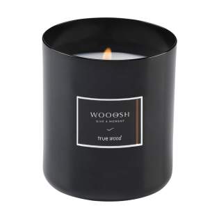 Exclusive Wooosh True Wood scented candle cast in a tasteful aluminium holder. This candle spreads a warm, woody scent throughout your home. The scented candle is made from eco-friendly soy wax with 5% aromatic fragrance oil. The pleasant scent broadens your mind and gives you peace. This luxurious scented candle, with approx. 20 burning hours, fits into any area of your home. When you light the candle for the first time, let the top layer of wax melt completely. This ensures an even burn and the best possible fragrance experience. The perfect gift for any occasion. Each item is supplied in a luxurious Wooosh gift box. Exclusive Wooosh True Wood scented candle cast in a tasteful aluminium holder. This candle spreads a warm, woody scent throughout your home. The scented candle is made from eco-friendly soy wax with 5% aromatic fragrance oil. The pleasant scent broadens your mind and gives you peace. This luxurious scented candle, with approx. 20 burning hours, fits into any area of your home. When you light the candle for the first time, let the top layer of wax melt completely. This ensures an even burn and the best possible fragrance experience. The perfect gift for any occasion. Each item is supplied in a luxurious Wooosh gift box.