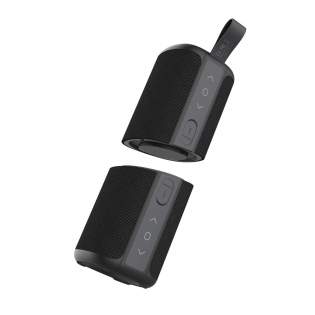 Bluetooth 4.2 IPX7 spritzwassergeschützter 20-W-Lautsprecher, der in zwei unabhängige Lautsprecher zerlegt werden kann. 2 x 1500 mAh-Akkus, die sich in 2-3 Stunden vollständig aufladen, mit einer Wiedergabezeit von 5-7 Stunden. Abmessungen 20,6 x 7,8 x 7,8 cm. Gewicht 860 g. Maximaler Anschlussabstand 10 Meter.
