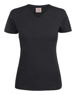 Moderne, aansluitende V-hals T-shirt met versterkte schoudernaden en dubbelgestikte halsopening. Elastaan in boord. Geribde nek in vier lagen. Oeko-Tex 100 gecertificeerd. Moderne, aansluitende V-hals T-shirt met versterkte schoudernaden en dubbelgestikte halsopening. Elastaan in boord. Geribde nek in vier lagen. Oeko-Tex 100 gecertificeerd.