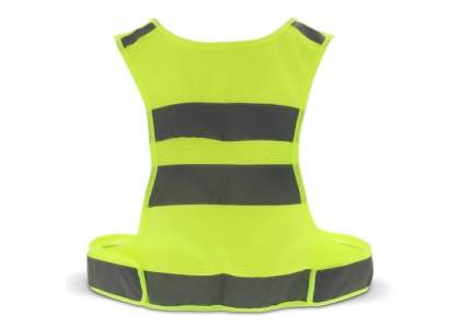 Reflective sports vest, ideal for sports in the dark. Its size is adjustable and can also be used for visibility when you go out at night.