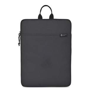 Expanding the Renew collection to include a simple but functional zippered padded laptop sleeve made from recycled body fabric, lining, padding, webbing and trims. Fits most laptops up to 16". Padded main compartment features a side zippered closure. Exterior slash pocket perfect for storing a notebook. Top grab webbing handle. PVC Free Product. Available across both sides of the Atlantic. This item is also offered by Gemline for customers in the US and Canada.<br /><br />FitsLaptopTabletSizeInches: 16.0<br />PVC free: true