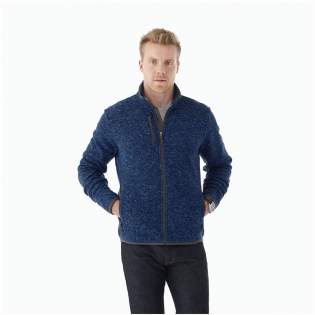 The Tremblant men's knit jacket – a perfect blend of style and functionality. This jacket looks like a cosy sweater with a contrast reversed coil zipper for functionality. The jacket's chest pocket with zipper closure provides a secure space for your essentials. The thumb holes keep the garment in place and also provides extra comfort and warmth. The contrast-coloured flatlock stitching details adds to the appeal of the design. Made from 305 g/m² brushed back polyester sweater knit, this jacket ensures both a cozy feel and durability.