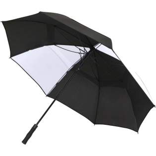 Le parapluie de golf coupe-vent Jeff est conçu avec une toile large en polyester de 140 cm, protégeant confortablement plusieurs personnes des éléments. Le mât et le cadre robustes en fibre de verre offrent une excellente flexibilité et une forte résistance aux vents violents. Une poignée pratique en plastique avec un bouton d’ouverture automatique permet une utilisation rapide et facile. Les panneaux contrastés de la toile offrent une opportunité parfaite pour une marque audacieuse et accrocheuse, idéale pour les événements, les promotions ou l’utilisation quotidienne.